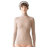 [グンゼ] 長袖インナー ウール混 保温 立体シルエット きれいなウエストライン ひびきにくいカットオフ é CALME（エカルム） TC2645P