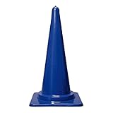 サンコー 三角コーン(パイロン/カラフルコーン) 肉厚 ブルー(青) 三甲