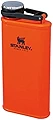 Stanley Classic Wide Mouth Flask 0,23L / 8OZ Blaze Orange with Never- Lose Cap – Fiaschetta per anca in Acciaio Inossidabile con ampia apertura per un facile riempimento e dosaggio - Senza BPA