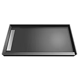タイルRedi USA wf3648l-pvc WonderfallトレンチSingle縁石シャワーPan with左Drain、36 " D x 48 " W