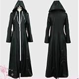 [SYQ] COMP キングダムハーツ 2 13機関コート 風 コスプレ cosplay衣装 コスチューム 仮装 変装 文化祭 イベント (女, XL)