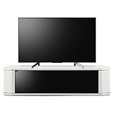 テレビ台 コーナー テレビラック 木製 対応 ハイタイプ TV台 AVラック テレビボード キャスター付き コーナーボード おしゃれ ホワイト (幅79 奥行39 高さ73.8cm rca-7580av-wh, ホワイト)