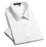 [Enlision] 長袖 形態安定 白 ワイシャツ メンズ ノーアイロン ストレッチ ビジネス 速乾 冠婚葬祭 長袖yシャツ スリム 学生服 Sサイズ