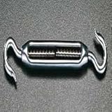エスコ 1/4"[ステンレス製]ターンバックル(フック&フック) EA638CE-6A