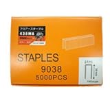 フロアー用ステープル 4mm幅 38mm 5000本入 438ＭＡ