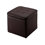 イーサプライ 収納スツール ボックススツール ブラウン EED-SNCBOX1BR