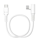 ラスタバナナ スマホ タブレット L字型 充電・通信ケーブル やわらかケーブル PD対応 60W 0.3メートル タイプC パワーデリバリー Type-C to Type-C 0.3m ホワイト 高速充電 R03CACC3A02WH