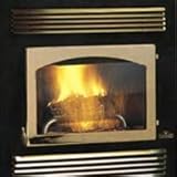 ドアのPrestige nz-26木製Burning暖炉ドアスタイル:アーチ型で24カラットゴールドメッキ