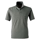 [アイズフロンティア] パウダー エアー ストレッチ 半袖 ポロシャツ 516 LL 23スモークグレー