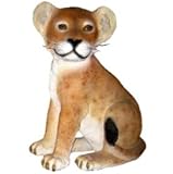 FRP　見つめる子ライオン / Lion CuB - Sitting　【動物園オブジェ　アニマルオブ