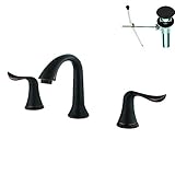 ヨセミテホームDecor 8-inch Widespread洗面所蛇口 with Pop Up Drain YPH3208VF-ORBWD 1