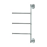 Gatco 1459 3 Arm Wall Mount Towel Bar, Chrome [並行輸入品]