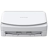 富士通 PFU ドキュメントスキャナー ScanSnap iX1600 (高速毎分40枚/両面読取/ADF/4.3インチタッチパネル/Wi-Fi対応/USB接続/フラグシップ/書類/レシート/名刺/写真) (White)