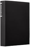 ナカバヤシ ポケットアルバム 超透明 L判168枚収納 ブラック CTPL-160-BK