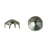 Beehive Cone Nailhead, Size 60, Solid Brass, Nickel Finish, 150 pieces per pack by C&C Metal Product
