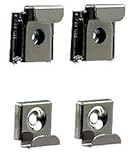 CRL Polished Chrome Plastic Lined Mirror Mounting Clips, 4 Clips Per Set [並行輸入品]