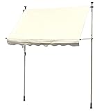 陽射しを防いで室内まで涼しく【ワルツ-WALTZ-】（オーニング1.9M　日よけ）アイボリー