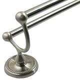 Rusticware 8122SN 6.5in. Riverside Double Towel Bar, Nickel [並行輸入品]