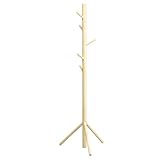 天然木 ポールスタンド ポールハンガー カラー：ナチュラル