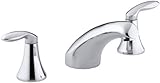 KOHLER K-T15294-4-CP Coralais Rim-Mount Bath Faucet Trim, Polished Chrome [並行輸入品]