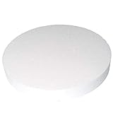 発泡スチロール ケーキ台 円柱５００ｍｍ 厚さ５０ｍｍ ４枚　普通硬さ