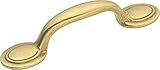 Hickory Hardware P431-LP 3-Inch Manor House Cabinet Pull, Lancaster Hand Polished [並行輸入品]