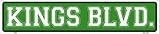 Kings BlvdメタルノベルティStreet Sign St 492