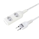 サンワサプライ 電源タップ 3個口・2P (1m) TAP-3W1N