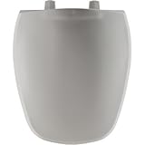 Bemis 1240200162 Eljer Emblem Plastic Round Toilet Seat, Silver by Bemis