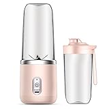 ジューサー ミキサー ポータブルブレンダー 小型 300ml 電動 ジューサーカップ USB充電式 6枚刃 高速回転 食べ物 栄養補充 野菜 果物 飲み物 離乳食 多用途ミキサー アウトドア キッチン オフィス キャンプ フードジューサー 液漏れ防止 操作/お手入れ簡単 携帯式ジューサー