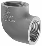 CHARLOTTE PIPE & FOUNDRY PVC 08302 1400 1" SCH80 90 Degree T x T Elbow [並行輸入品]