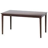不二貿易 ダイニングテーブル WALF 幅135×奥行80cm ブラウン