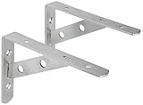 Amadan 棚受け金具 L字型 ステンレス ブラケット 耐荷重60kg 2個セット