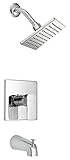デザインハウス547604 Karsenタブ&シャワー蛇口、ポリッシュクローム仕上げ