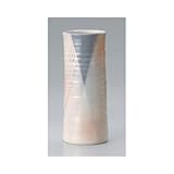 美濃焼花瓶 白灰30cm円筒花瓶 [12 x 30cm] インテリア 縁起物 ギフト プレゼント