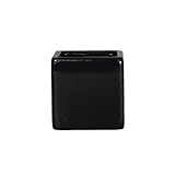 陶器 角形　フラワーベース　2237B　黒　花瓶　8個