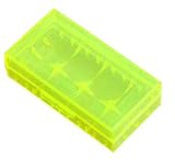 バッテリーコンパートメント　電池ホルダー　電池ボックス　収納2 x 18650バッテリー用 5個セット (イエロー)
