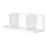 ドウシシャ 壁掛け飾り棚 ウォールシェルフ 2段コーナー ホワイト 幅40×奥行15×高さ15cm WI40C-WH