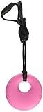 Stimtastic Chewable Silicone Round Pendant Nontoxic BPA and Phthalate Free, Pink by Stimtastic [並行輸入