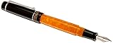 Delta Dolce Vita Slim 14kt nib Fountain Pen (Orange/Black) 万年筆 (並行輸入品)