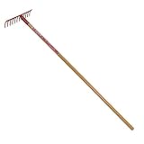 千吉 長柄レーキ 12本爪 1350MM柄