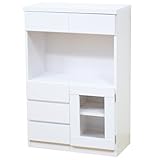 ライフスタイリングショップ 電話台 FAX台 幅60×奥行31 オープンラック リビングボード FS-021WH