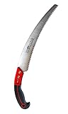 Tabor Tools Curved Pruning Saw with 13" Turbocut Pull Action Blade, Professional Pruner for Easy Tre
