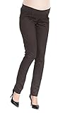 9fashion マタニティパンツ OLETRI アンダーバンプストレートマタニティパンツ サイズM チョコレート