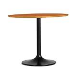 arne カフェテーブル 丸型 楕円形 突板 木製 ダイニングテーブル 食卓机 2人 UT-900D チーク