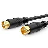 S-Video オス-オス4端子コネクタケーブル、 S端子ビデオケーブル 両側 映像ケーブル(Mini DIN 4PIN)S端子ケーブル DVD DSS HDTV用1.5m [並行輸入品]