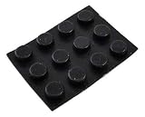 ゴム足 円の直径φ6mm 高さ4mm シール接着 ゴム足・ケース用ゴム足 12個入 ＜2zi-000＞