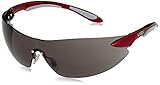 Uvex S4411 Ignite Safety Eyewear, Metallic Red and Silver Frame, Gray Hardcoat Lens by Uvex