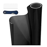 自動車用サンシェードロール用カーウィンドウティントフィルム 幅30インチ x 長さ19.68フィート ユニバーサルダークビニール保護フィルム 15%VLT、プライバシー日光、熱、UVブロック保護、傷に強い(15%VLT/30インチ×19.68フィート)