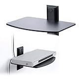 サンワダイレクト 壁掛けラック 棚 プレーヤー設置 スピーカー棚 耐荷重5kg 100-LASH01BK